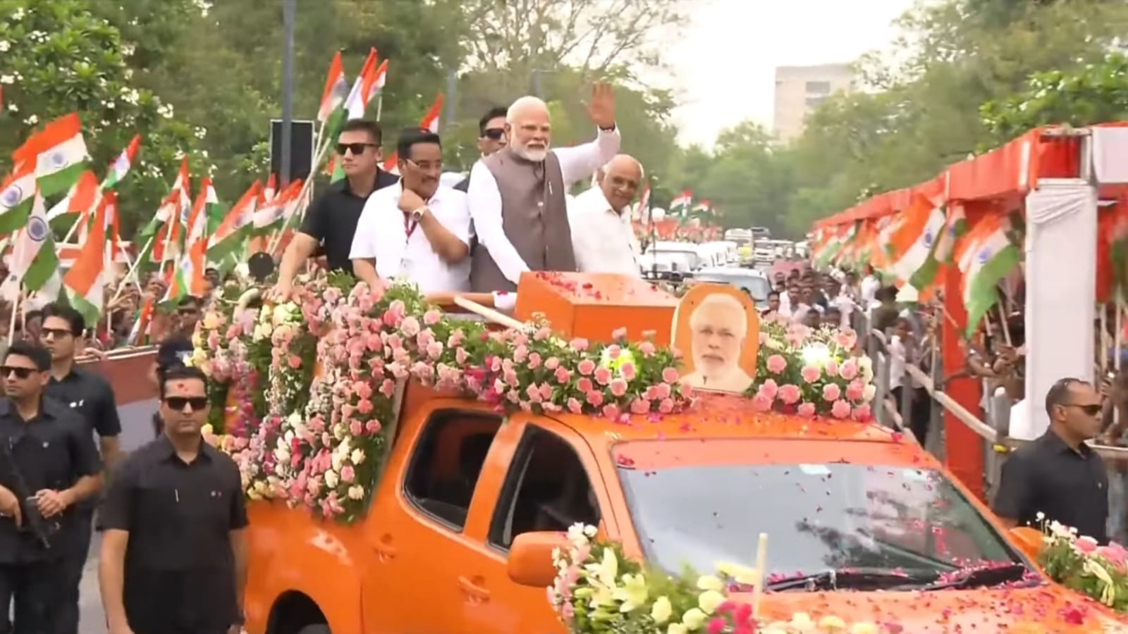 PM Modi Patna Roadshow