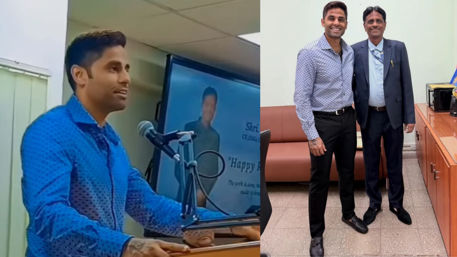 Suryakumar Yadav Speech at Father Retirement